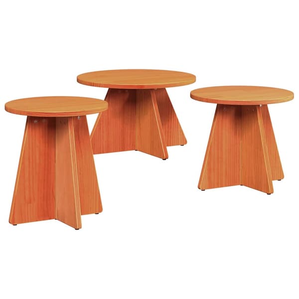 Kaffeebord 3 pcs Vaxbrun