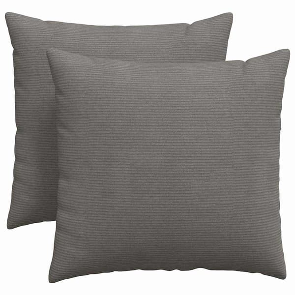 Sofakuddar 2 pcs Ljusgrå 45 x 45 cm Kordread tyg