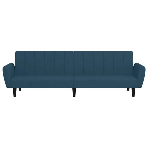 Bäddsoffa 2-sits blå sammet