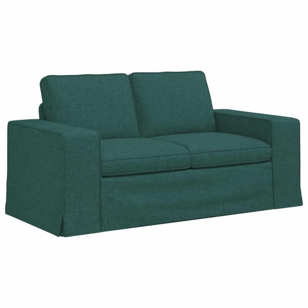 Soffset 2 pcs Mörkgrön 162 x 80 x 82 cm tyg