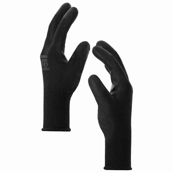 Arbetshandskar 12 pcs Svart 10 / xl Polyester
