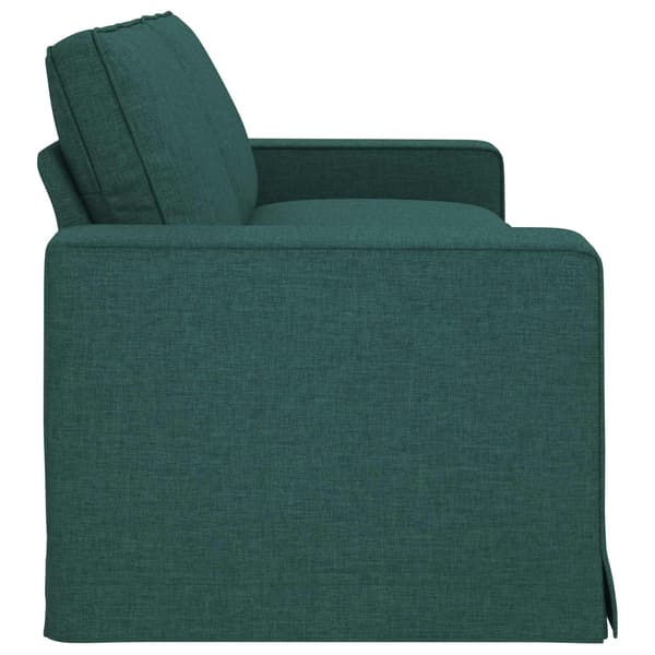 Soffa Mörkgrön 222 x 80 x 82 cm tyg