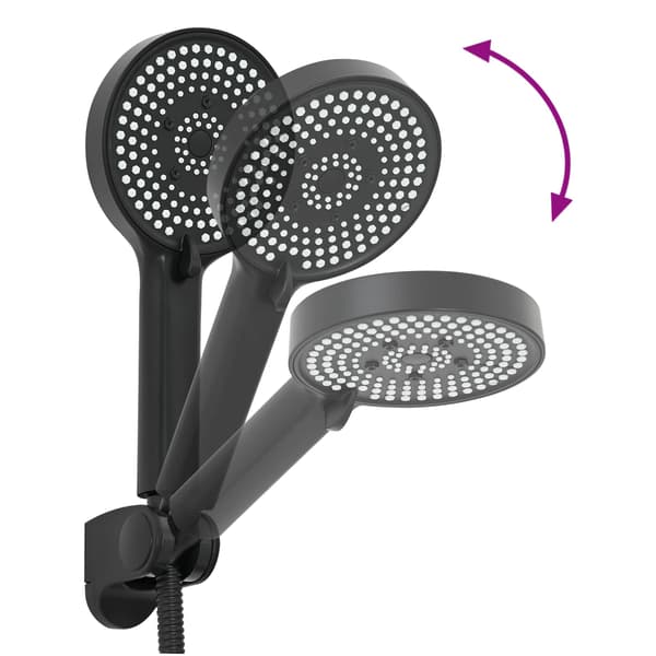 Duschhuvud Set Svart G 1 / 2 tum Mässing