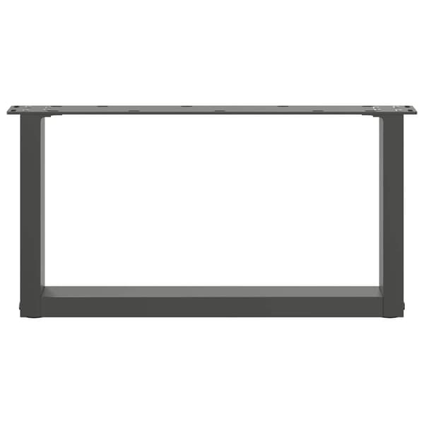 Soffbordsben U-formade 2 st antracit 60x(30-31) cm stål