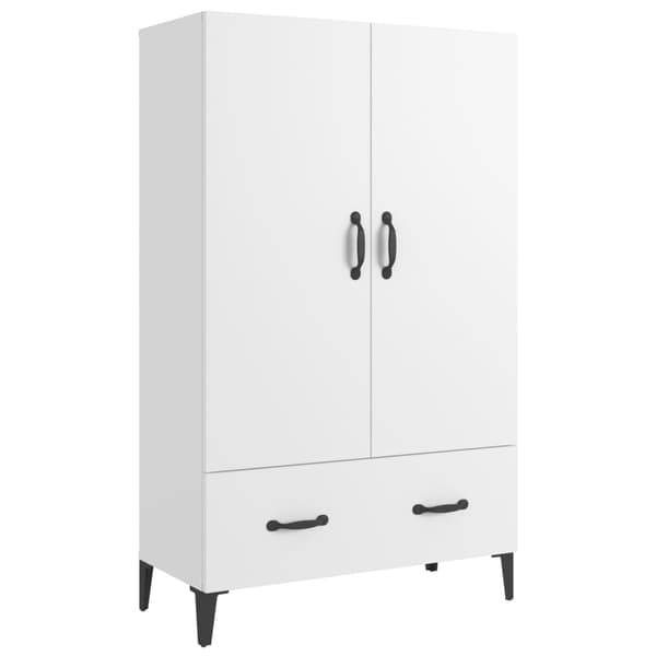 Skänk vit 70x31x115 cm konstruerat trä