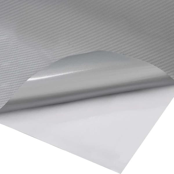 Bilfoliering 2 st 4D silver 100x150 cm+50x150 cm