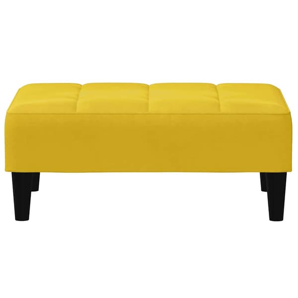 Fotpall Gul 77x55x31 cm sammet