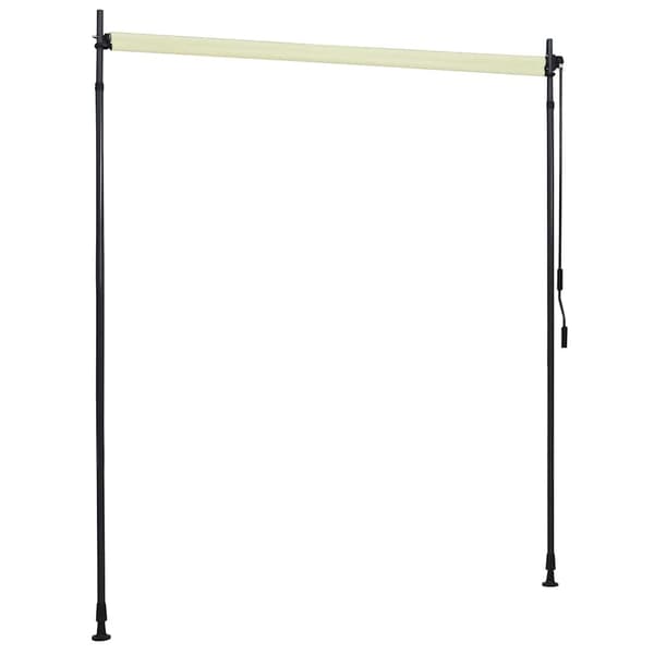 Rullgardin utomhus 200x270 cm gräddvit
