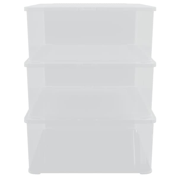 Plastlådor 3 st 25 L stapelbara