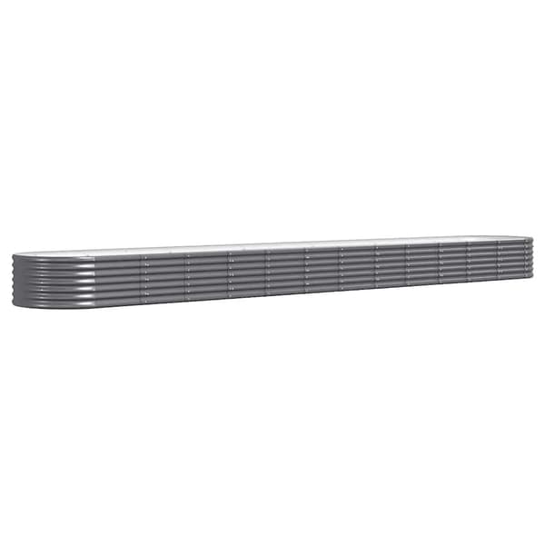 Odlingslåda galvaniserat stål 512x80x36 cm antracit
