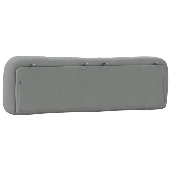 Headboard Cushion "Hvar" Light Grey 193 cm Fabric