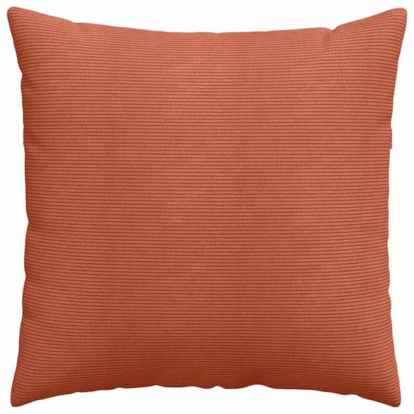 Sofakuddar 2 pcs Röd orange 60 x 60 cm Kordread tyg