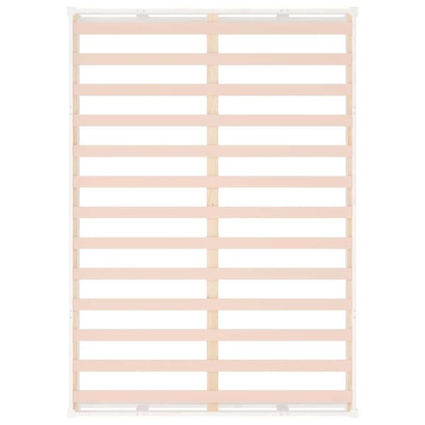 Sängram vit 140x200 cm massivt trä