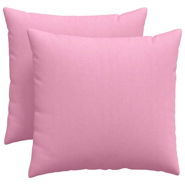 Sofakuddar 2 pcs Rosa 50 x 50 cm tyg