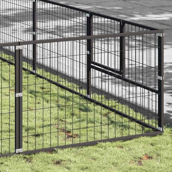 Hundgård svart 64 m² stål
