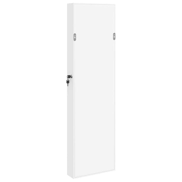 Spegelskåp vit väggmonterat 30x8,5x106 cm