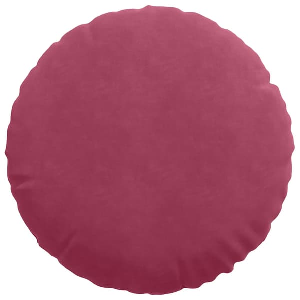 Sittkuddar 2 pcs Vinröd Ø50 x 19 cm Sammet