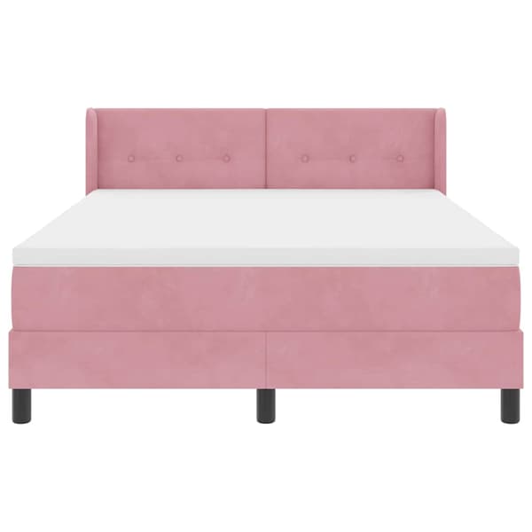 Bäddfjäder med madrass Rosa 190 x 140 cm Polyester