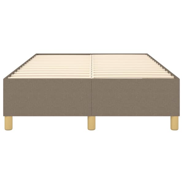 Boxspring-sängram taupe 120x200 cm tyg