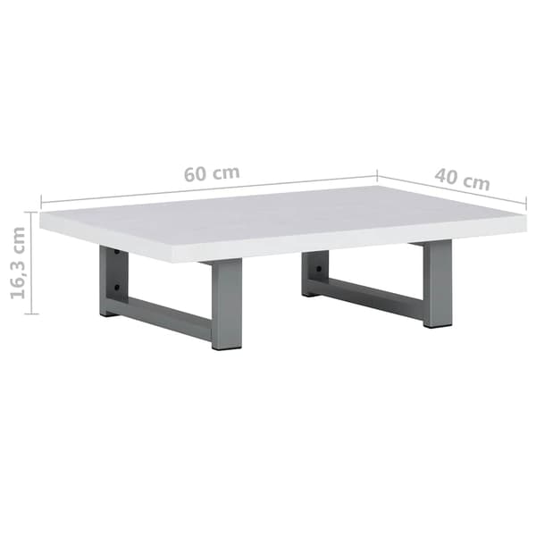 Badrumsmöbler vit 60x40x16,3 cm