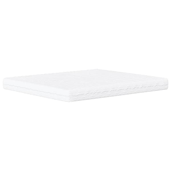 Bed with Mattress "Dover" Light Grey 180x200 cm Fabric