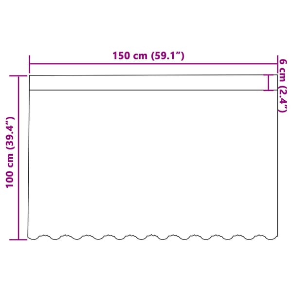 Spetsgardin med gardiner Blommor Vit 100 x 150 cm Polyester