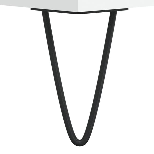 Soffbord vit 60x50x40 cm konstruerat trä