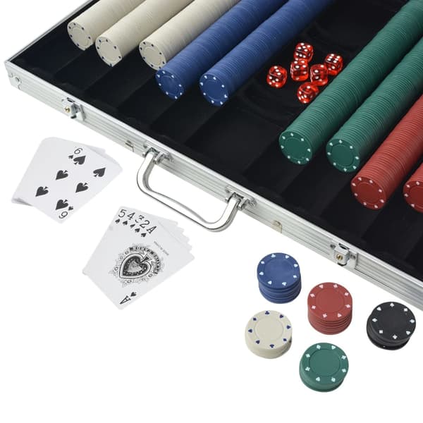 Pokerset med 1000 marker aluminium