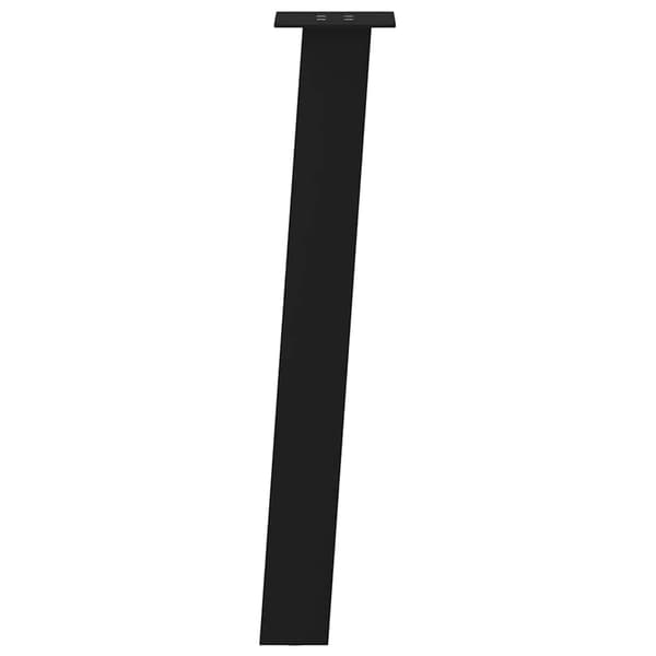 Konsolbordsben 4 st svarta 72 cm stål
