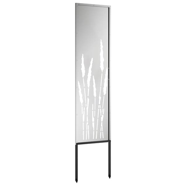 Trädgårds integritetsskärm Silver 32 x 140 cm Galvaniserat stål