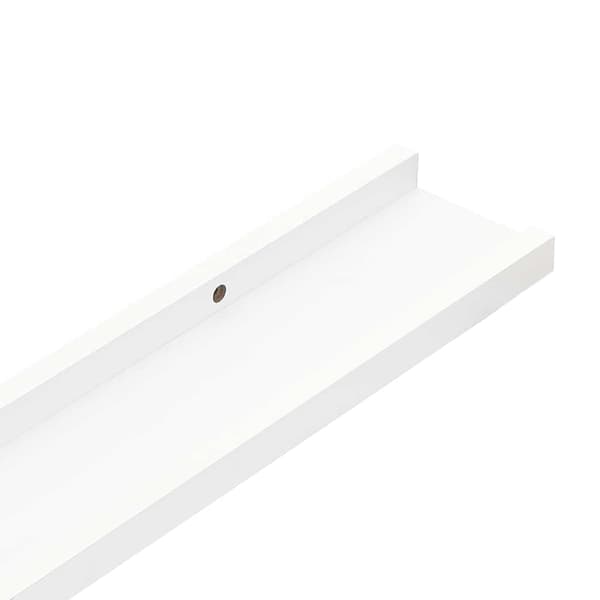 Vägghyllor 4 st vit 40x9x3 cm