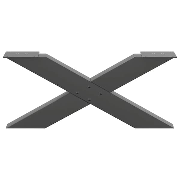 Soffbordsben X-formade 2 st antracit 70x(30-31) cm stål