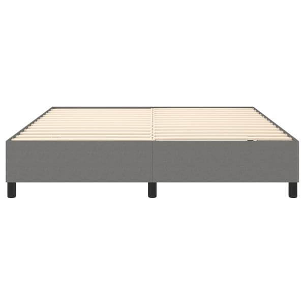 Boxspring-sängram mörkgrå 180x200 cm tyg
