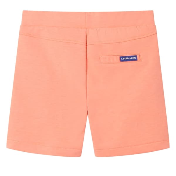 Barnshorts med snöre neon orange 140