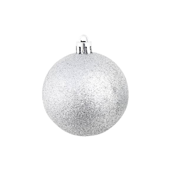 Julgranskulor 100 delar set 3/4/6 cm silver
