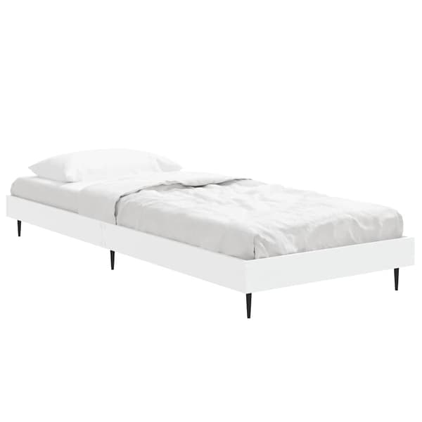 VidaXL Sängram vit 75x190 cm konstruerat trä