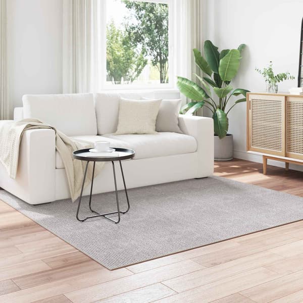 Inomhusmatta LUGO Krämfärgad och grå 200 x 200 cm Polyester