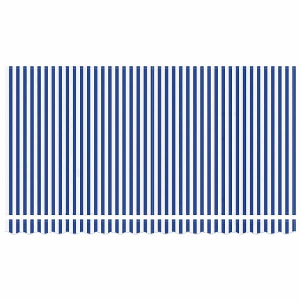 Utfällbar markis Randig Blå 350 x 200 cm tyg