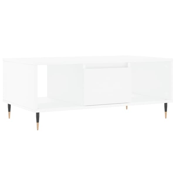 Soffbord vit 90x50x36,5 cm konstruerat trä