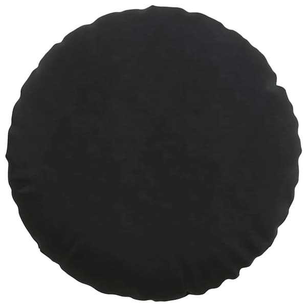 Sittkuddar 2 pcs Svart Ø60 x 21 cm Sammet