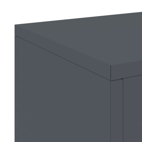 Växtställ 2 pcs Antracit 24 x 24 x 75 cm Stål