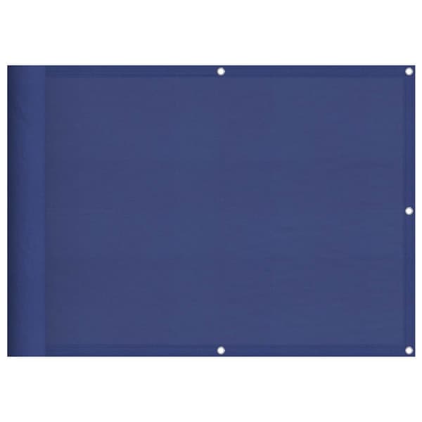 Balkongskärm blå 75x800 cm 100% polyester oxford