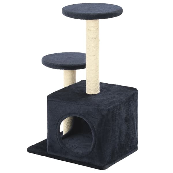 Klösträd med sisalpelare 60 cm mörkblå