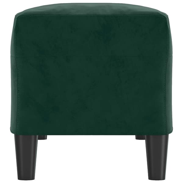 Bänk mörkgrön 100x35x41 cm sammet