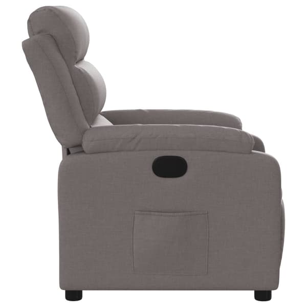 Reclinerfåtölj taupe tyg
