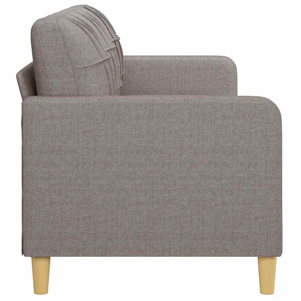 3-sitssoffa taupe 180 cm tyg
