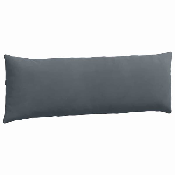 Sofakuddar 2 pcs Mörkgrå 120 x 40 cm Kordread tyg