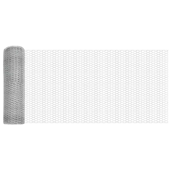 Hexagonstängsel Silver 0,4 x 25 m Galvaniserat stål