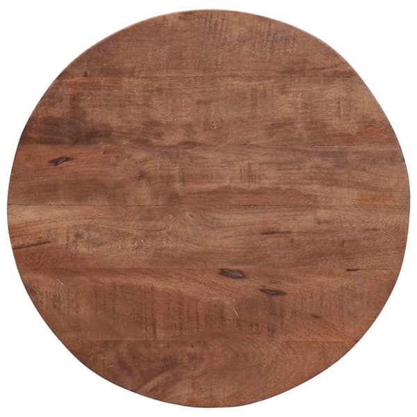 Nesting Kaffe Bord 2 pcs Mörkbrun Massivt Mangoträ och stål