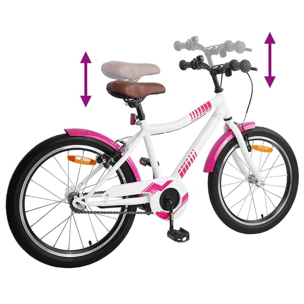 Barncykel 24 Tum för 8-12 år gamla Rosa